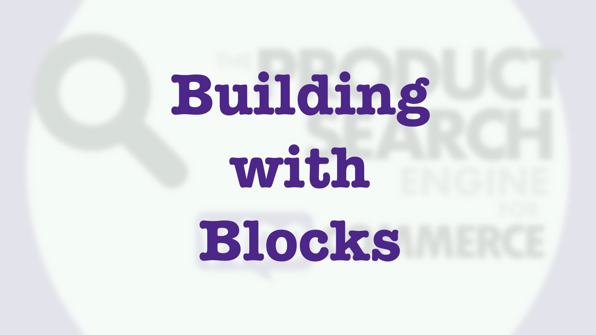 WooCommerce Product Search – Building with Blocks